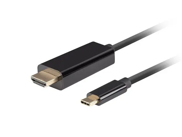 Video kabeļa adapteris LANBERG CA-CMHD-10CU-0005-BK USB
