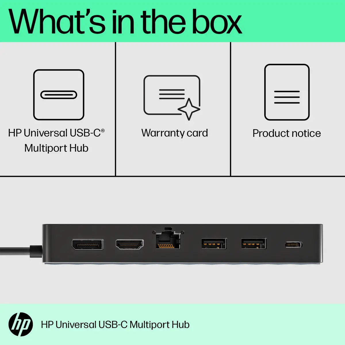 HP Universāls USB-C daudzportu centrmezgls Photo 2