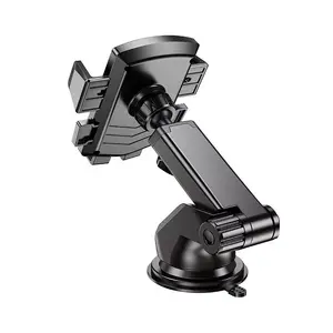 Car Phone Holder HOCO CA83 — one-button windshield/center-console mount, black