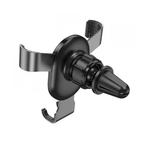 Car phone holder HOCO CA56 Plus Gravity for air vent, metal frame, black
