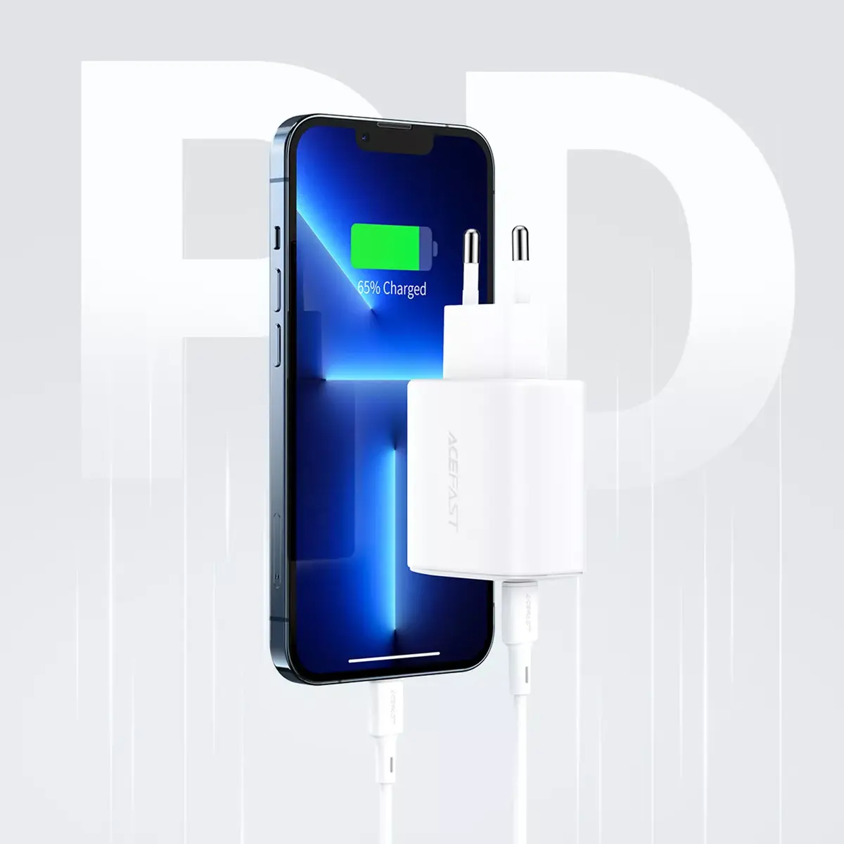 Sienas lādētājs Acefast A25 20W USB‑C/USB‑A Photo 13