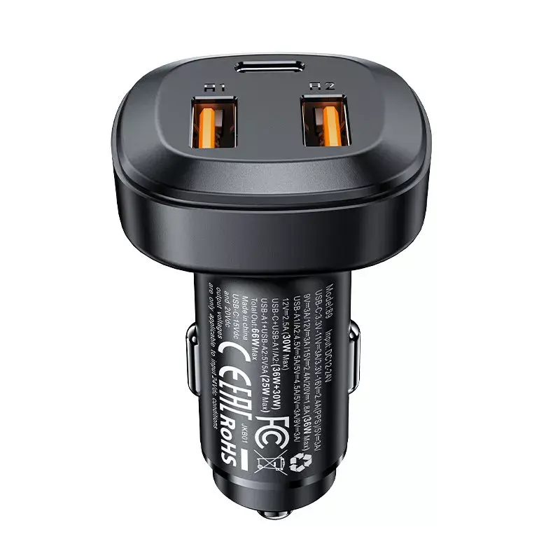 Acefast B9 Charger — 2× USB-A, 1× USB-C Photo 3