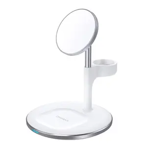 Подставка для беспроводной зарядки CHOETECH MagSafe 15W 3-в-1 — зарядка для телефона, наушников и умных часов
