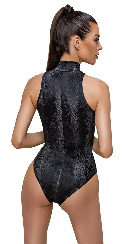 Боди Cottelli Collection S Black Body Snake Photo 5