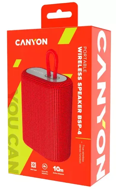 Stereo Portable Speaker Canyon BSP-4 CNE-CBTSP4R Photo 5