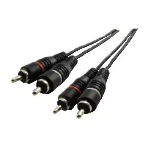 Schwaiger CIK5450 audio kabelis 5 m 2 x RCA Melns