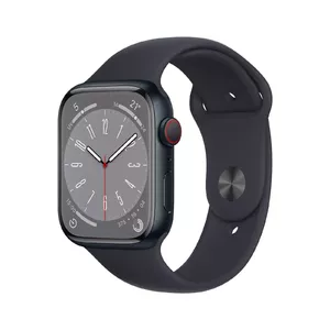 Viedpulkstenis Apple Watch Series 8 OLED 45 mm, 396×484 px, 4G, Wi‑Fi, GPS, 32 GB, melns