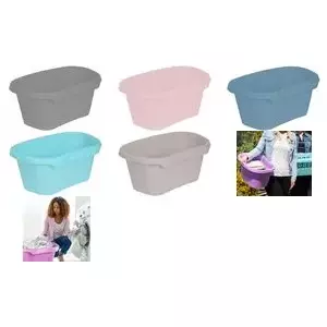 Laundry basket keeeper Tilda 30.5L Nordic Grey ergonomic shape