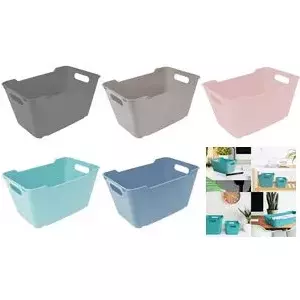 Storage box keeeper Lotta 6.0 Liters Nordic Grey — plastic container for household storage