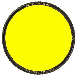 B+W 55mm Gelb 495 MRC Basic photographic filter for color correction and contrast control