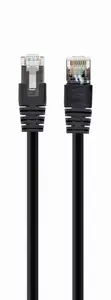 Network cable GEMBIRD Cat6a S/FTP (S-STP) PP6A-LSZHCU-BK-2M, 2 m, RJ-45, black
