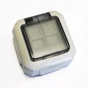 Наружная розетка данных ABB 2445 IP54 UTP CAT5E 2xRJ45