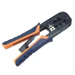 Crimping Tool DATACOM 4511 — Ratchet Handle for 6P and 8P Connectors, OR/BL