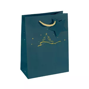 Gift wrap bag Sigel GT035 Blue 170x90x230 mm