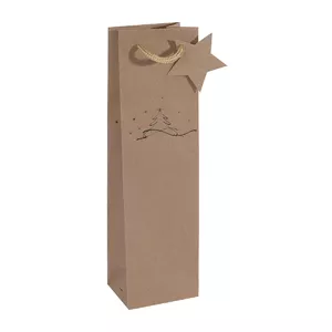 Gift wrap bag Sigel GT039 Brown 100x80x350 mm