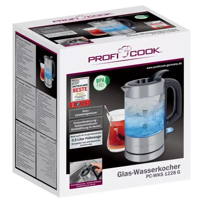 ProfiCook PC-WKS 1228G electric kettle 0.5 L Photo 5