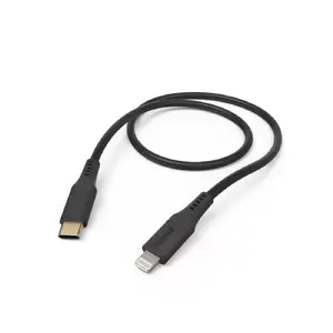 Hama Flexible Cable 1.5 m Black Lightning USB C 3 A