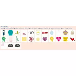 Cutting Accessory Pack Brother Scanncut Design Card CACVPPAC2 with 25 Preloaded Designs