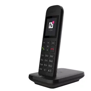 Analog Wireless Handset Telephone Deutsche Telekom Sinus 12 — Caller ID, Speakerphone, 100-Entry Phonebook, 2" Display, Black