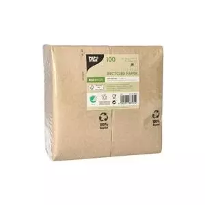 Paper napkins Papstar 88531 330 x 330 mm 3-ply recycled