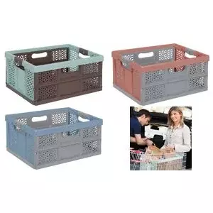 Storage folding box keeeper Lea, load capacity up to 30 kg, 48.5×35×23.5 cm