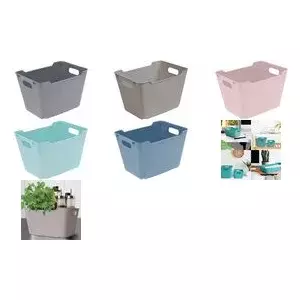 Storage box keeeper Lotta 20.0L Nordic Grey – plastic container for home organisation, 20 L capacity