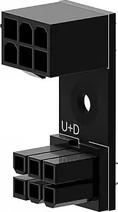 6‑Pin PCIe 180° Adapter U+D by Singularity for GPU/PCIe Power Cables (SC-A-PCIE6-UD)
