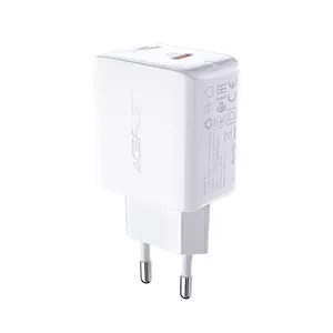 Acefast ātrais lādētājs USB Type C 20W Power Delivery balts (A1 EU balts)