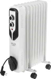 Oil-Filled Radiator Adler AD 7816 2000 W 3 Power Levels White
