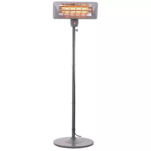 Camry Standing Heater CR 7737 Обогреватель для патио, 2000 Вт, Количество уровней мощности 2, Подходит для помещений площадью до 14 м², серый