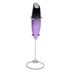 Adler AD 4499 milk frother/warmer Handheld electric Black, Violet