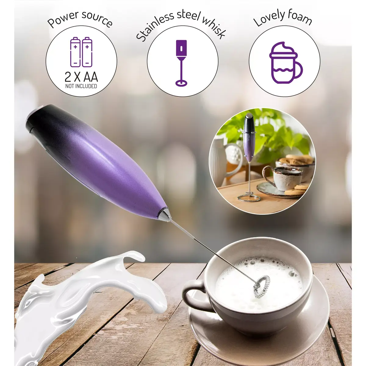 Handheld electric milk frother Adler AD 4499 Photo 6