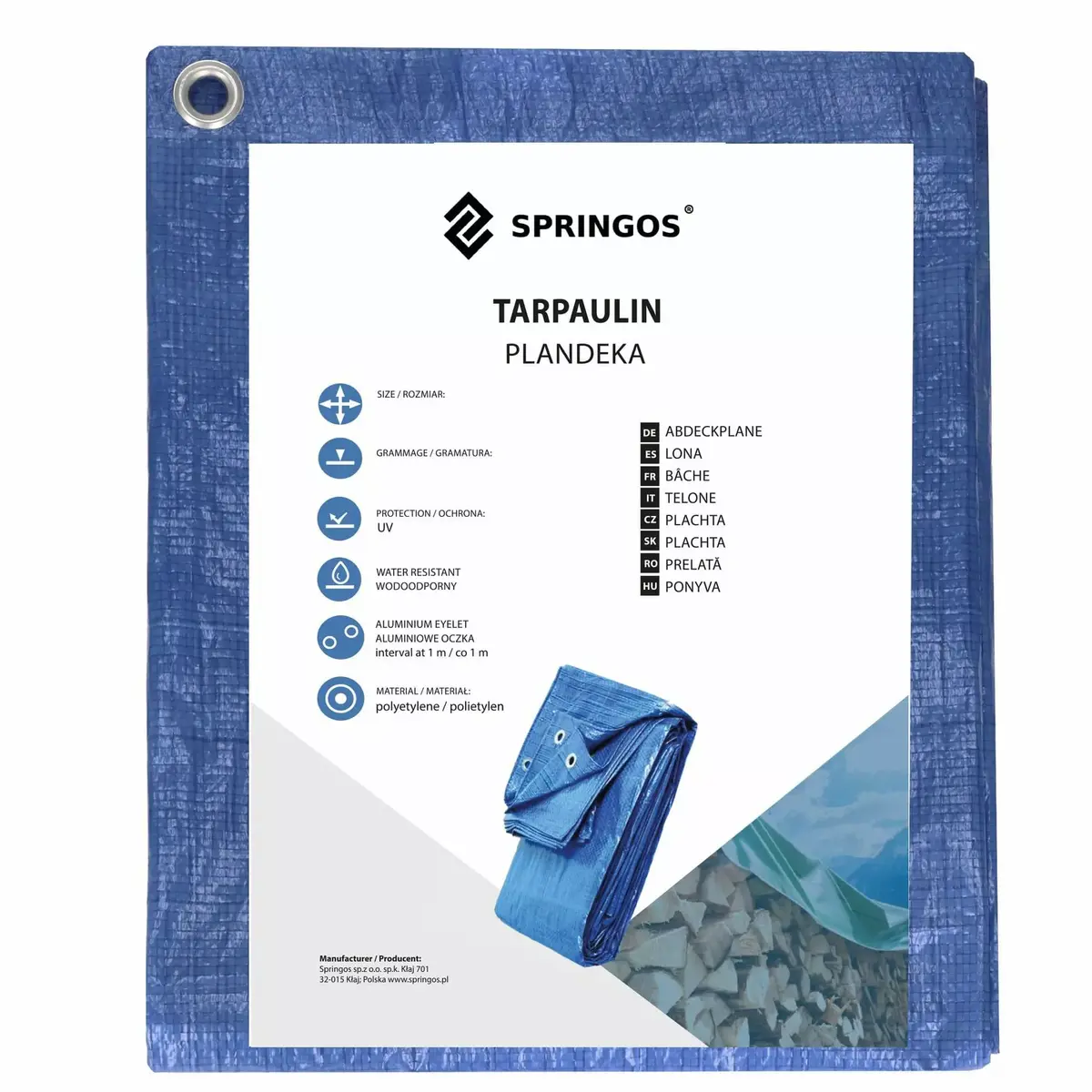 Springos GA2114 Brezents 5x8 m tente Photo 9