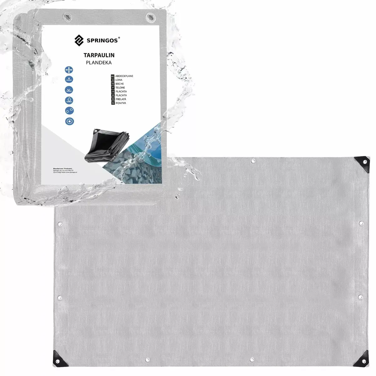 Tarpaulin Springos GA2161 2×4 m Photo 3