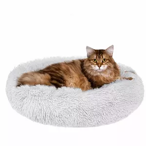 Pet bed Springos PA0126 — round 90 cm diameter bed for dog or cat