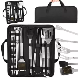 Grill accessories set Springos BQ0022 — heat-resistant tools with storage bag