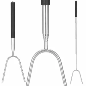 Grilling Fork Springos BQ0023 stainless steel heat-resistant — barbecue fork for BBQ