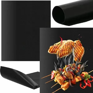 Non-stick heat resistant grill mat Springos BQ0026 for barbecue and oven, reusable, fits grills and baking trays