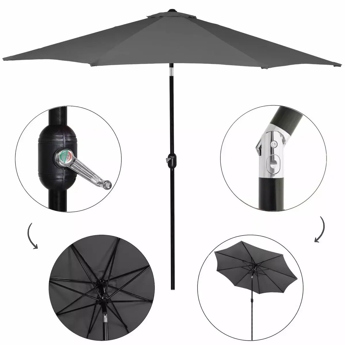 Садовый зонт Springos GU00200 300 см Photo 9