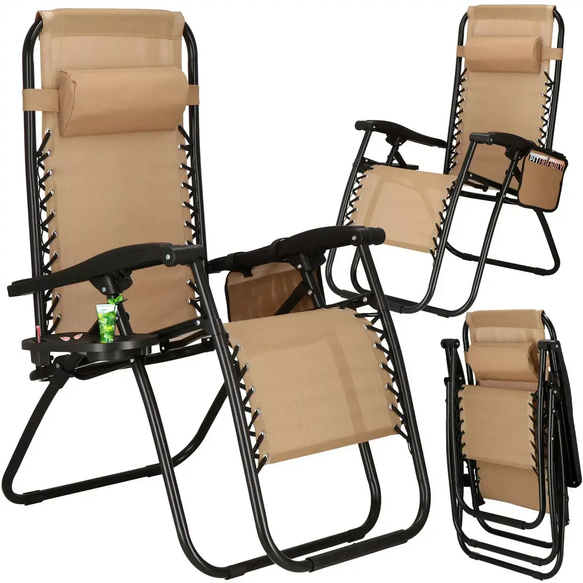 Садовый шезлонг Springos GC0002 Zero Gravity Photo 3
