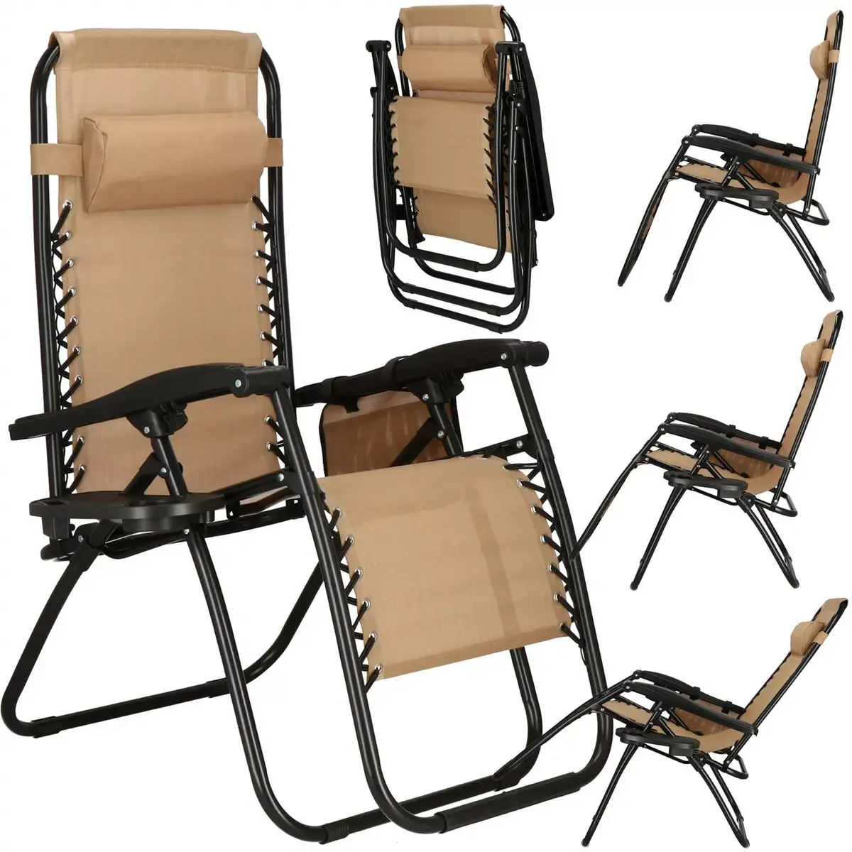 Садовый шезлонг Springos GC0002 Zero Gravity Photo 5