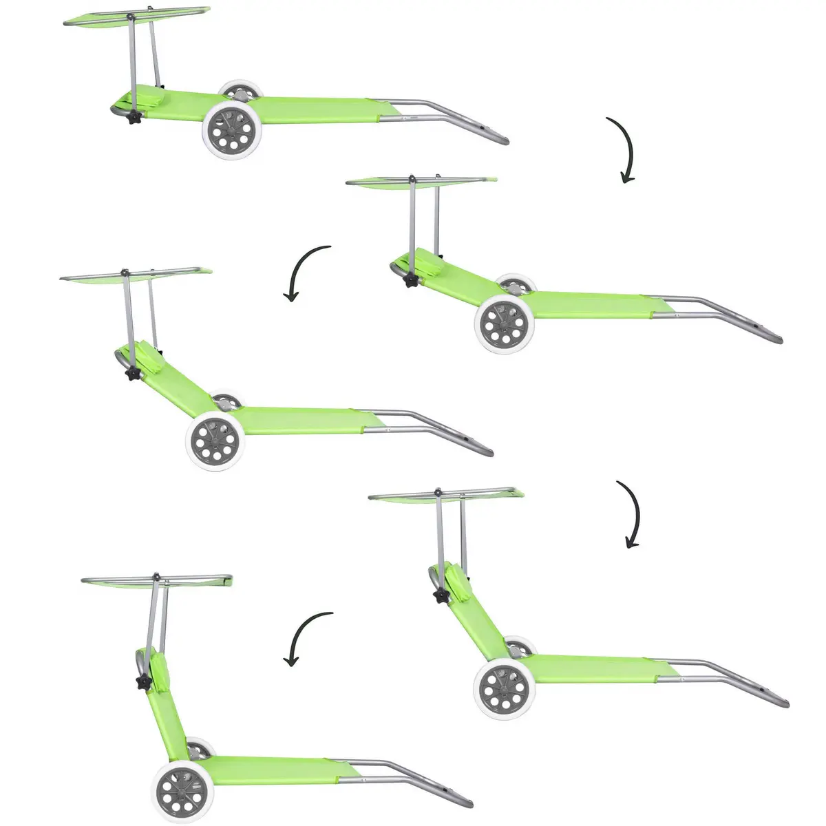 Pārnēsājams pludmales krēsls Springos GC0043 salokāms