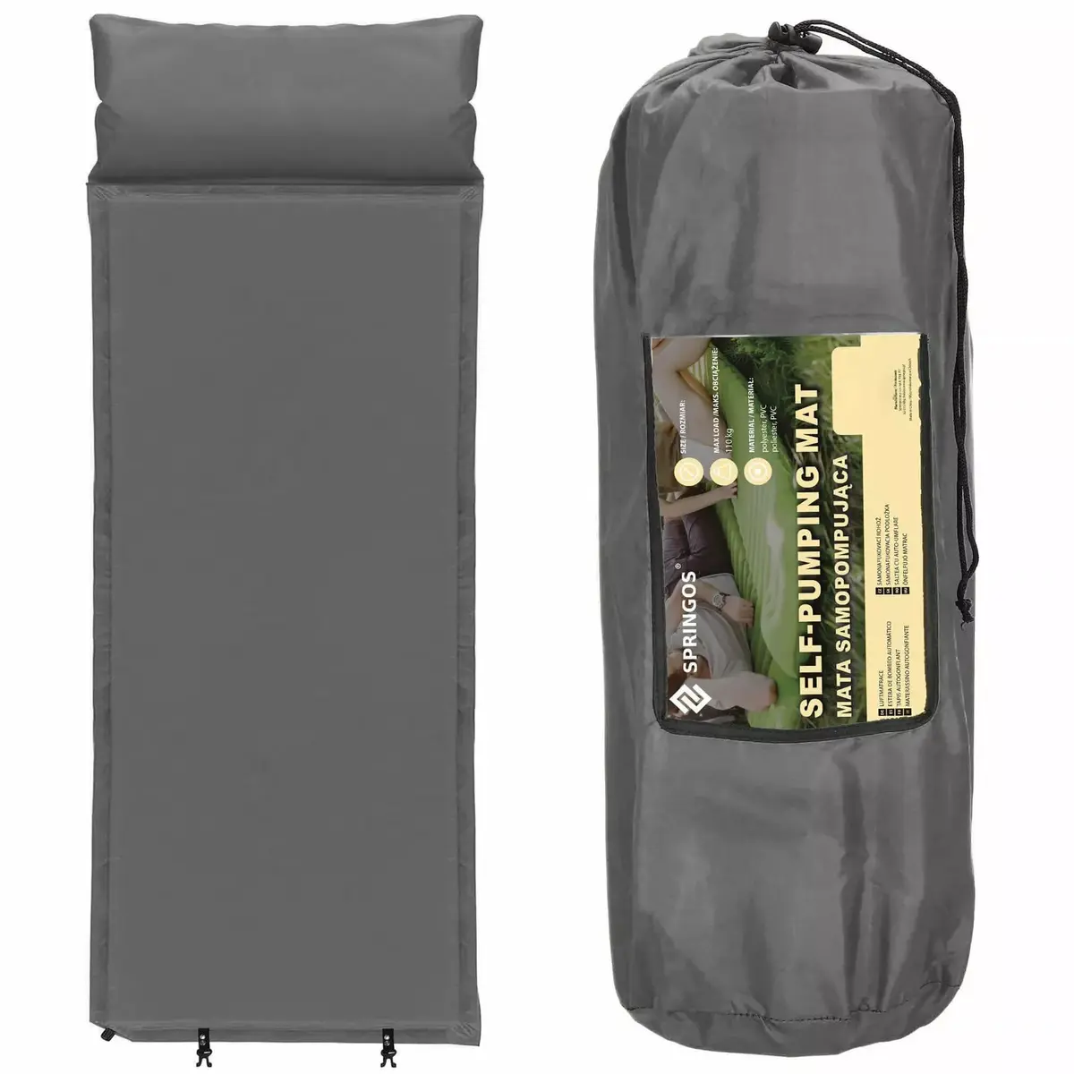 Self-Inflating Mat Springos PM035 186 cm Photo 10