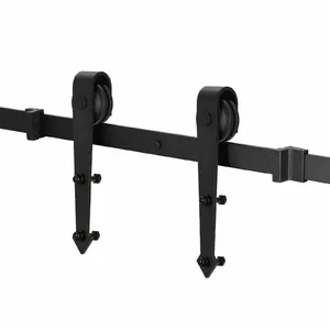 Springos HA5003 Sliding Door System, 200 cm, Steel, Black