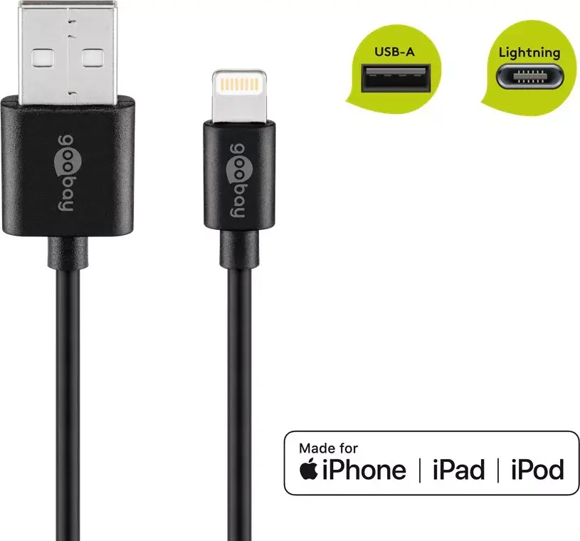 Goobay Lightning USB uzlādes un sinhronizācijas kabelis 0.5m Photo 7