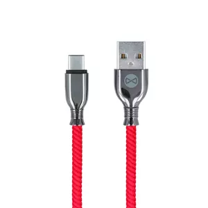 Кабель USB — USB-C forever Tornado 1,0 м 3A красный