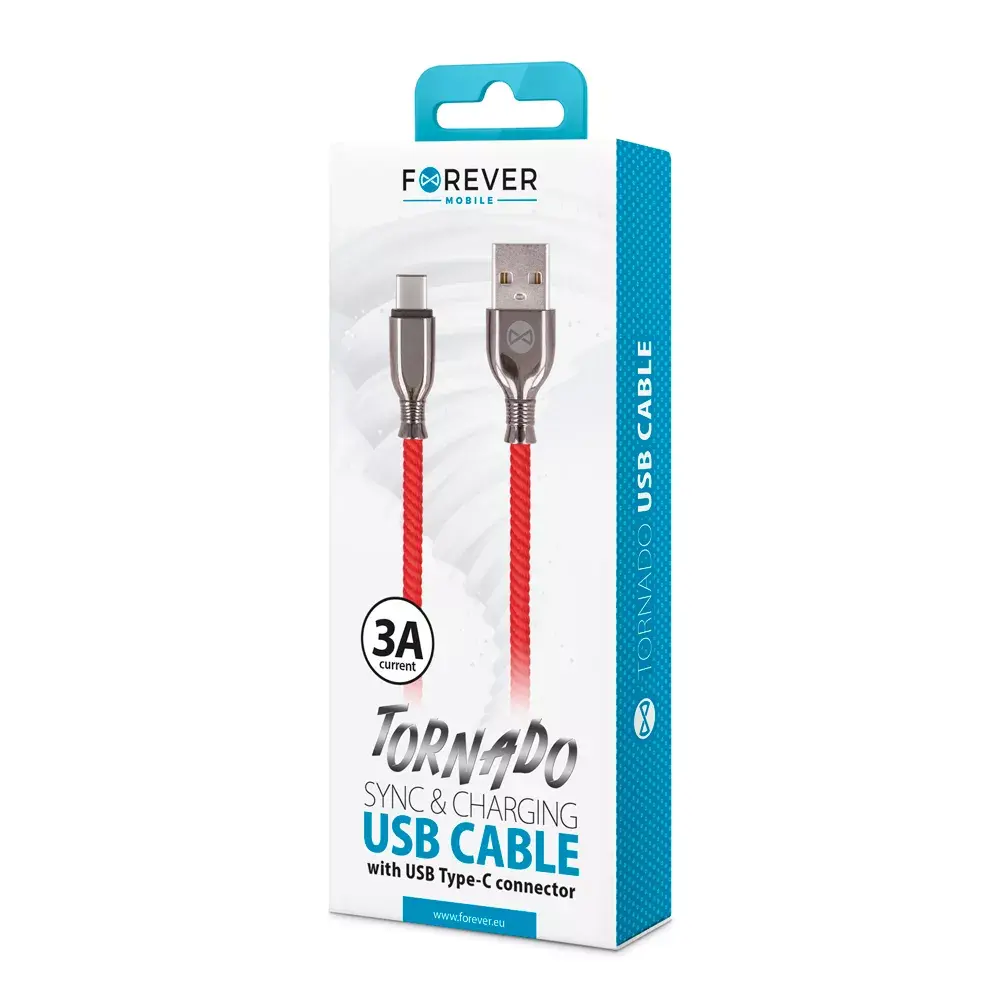 Кабель USB — USB-C forever Tornado 1,0 м 3A Photo 2