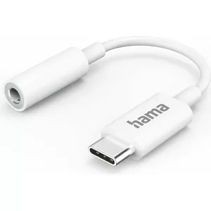 Аудио‑адаптер HAMA 00139540 USB‑C — 3,5 мм джек, белый