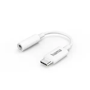 Hama 00139540 Audio Adapter Cable with 3.5mm Female Jack and USB Type-C Male Connector White