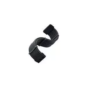 Barošanas pagarinājuma kabelis SILVERSTONE PP07E ATX 24‑pin female to male 30 cm melns